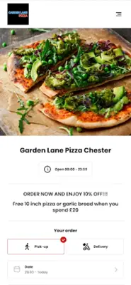 Garden Lane Pizza Chester android App screenshot 3